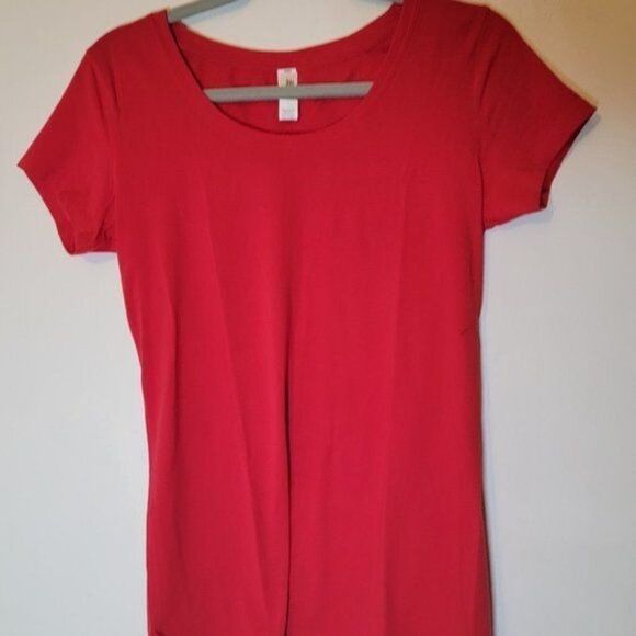 Marky & Apparel Womens Red Short Sleeve  Round Neck Casual T Shirt Size Large - Picture 3 of 5